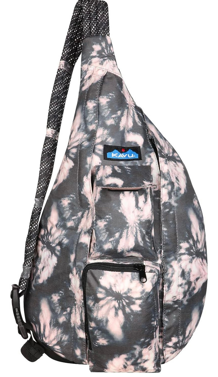 Kavu Rope Sack High Rise Tie Dye Cross Body Bag Glow Fish Studios