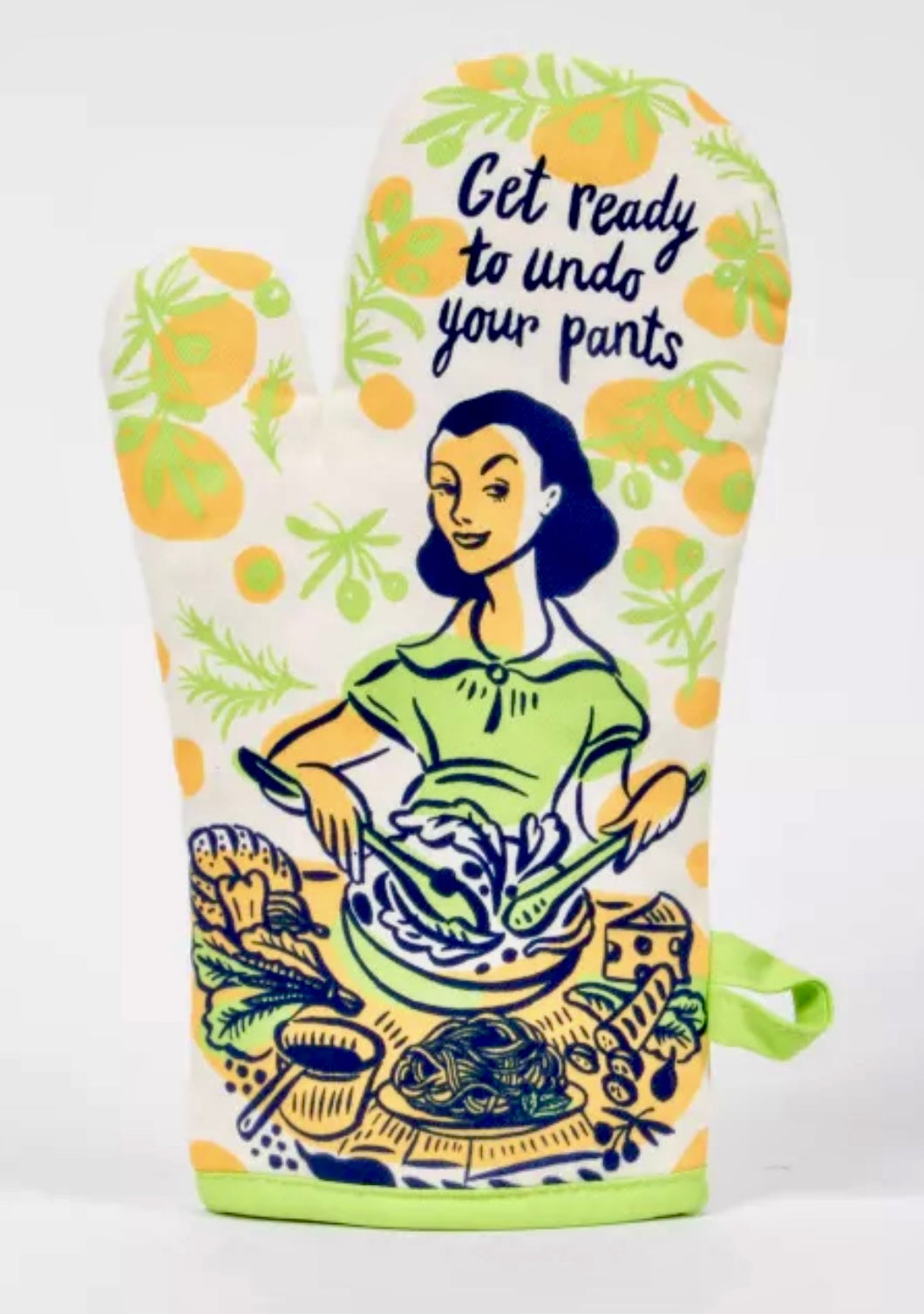 Get Ready to Undo your Pants Oven Blue Q Mitt