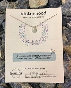 SoulKu Rainbow Moonstone Luxe Necklace for Sisterhood