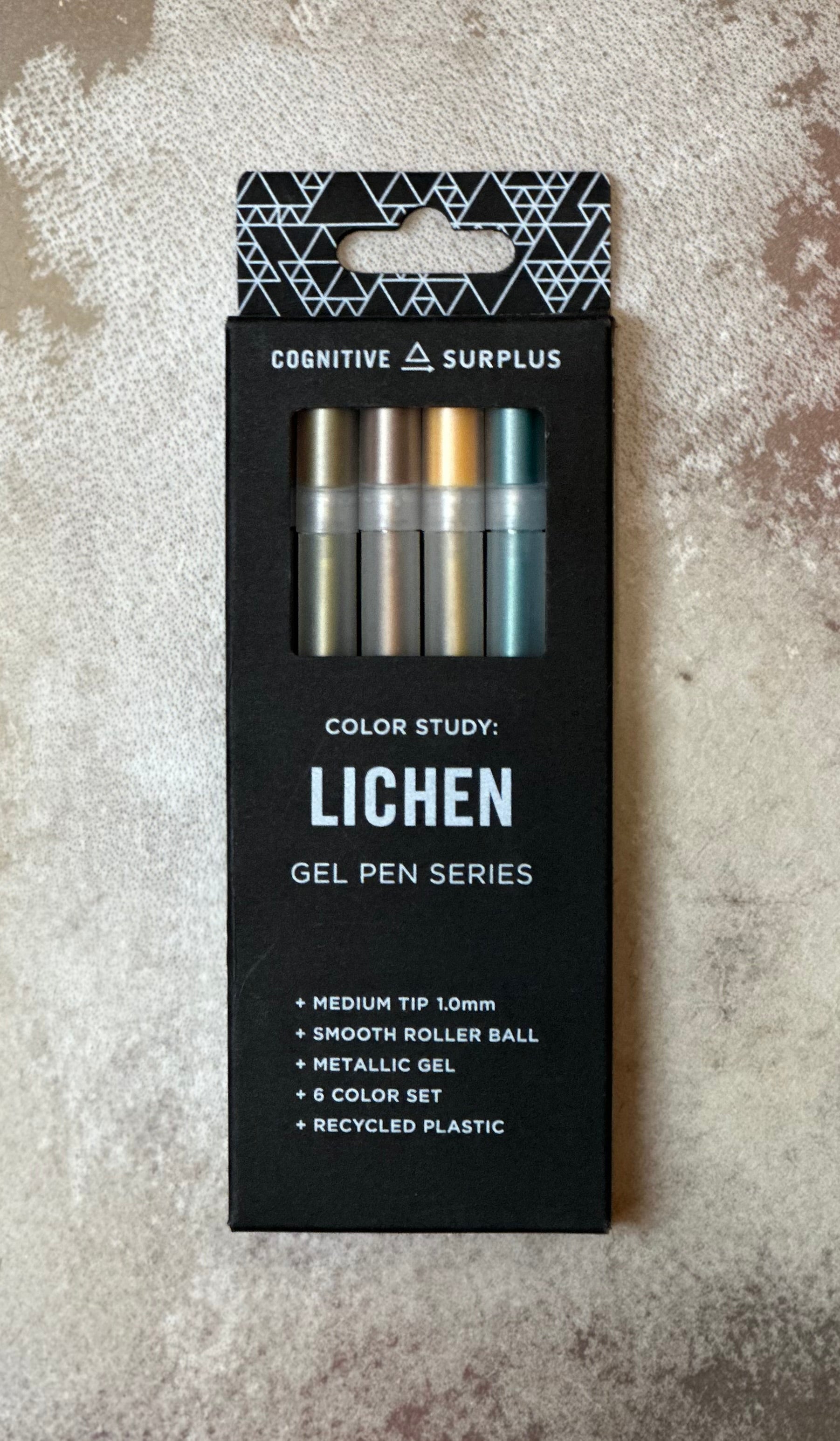 Lichen Metallic Gel Pens Medium Tip Cognitive Surplus