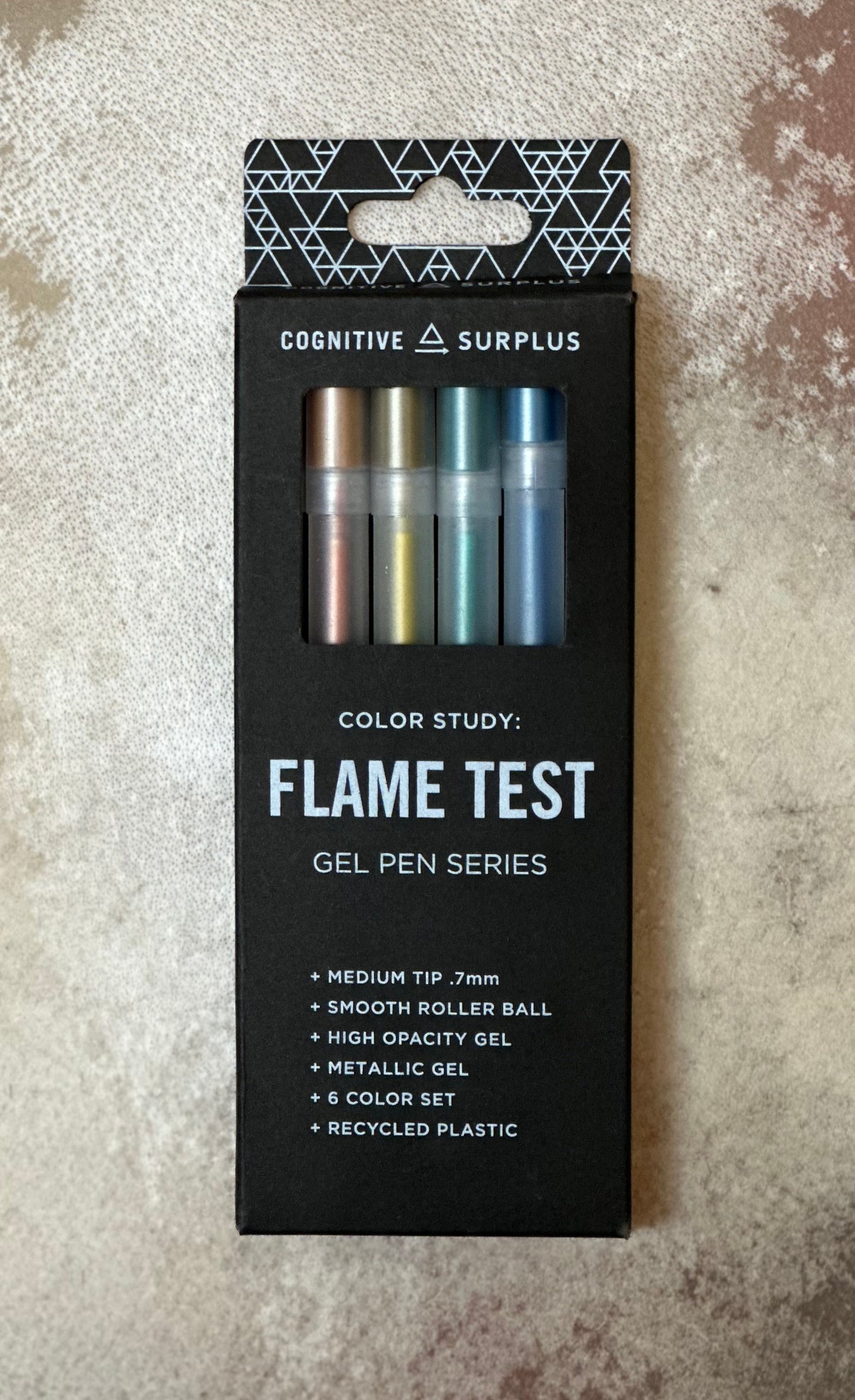 Flame Test Metallic Gel Pens Medium Tip Cognitive Surplus