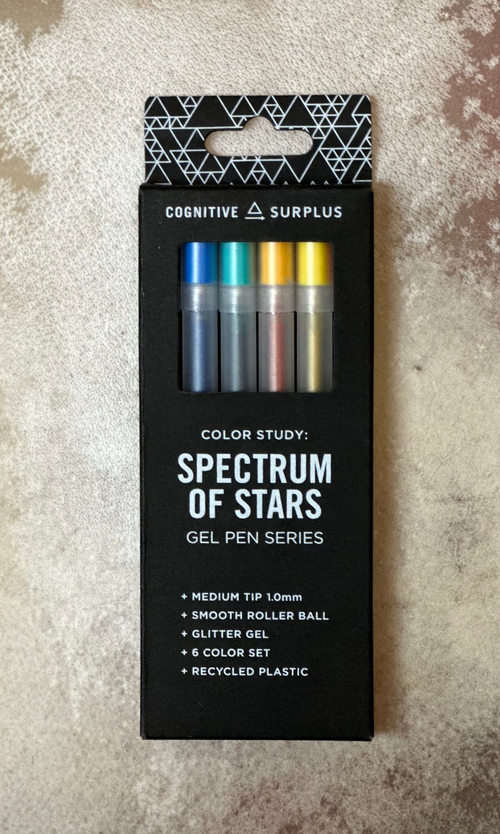 Spectrum of Stars Glitter Gel Pens Medium Tip Cognitive Surplus