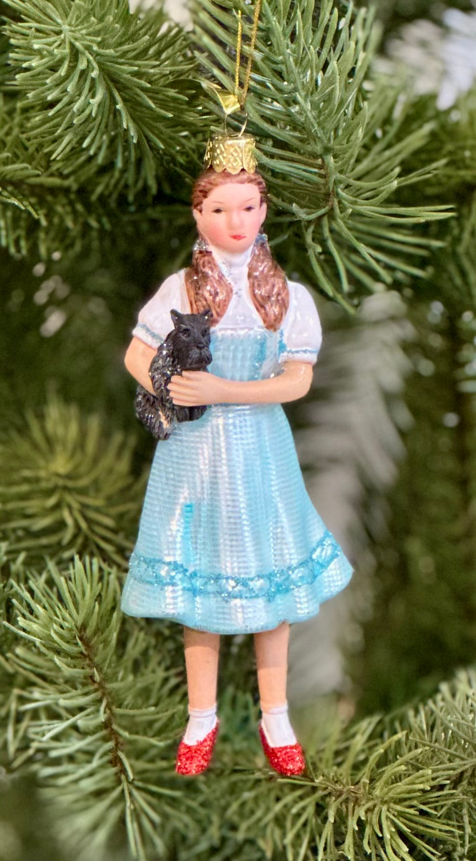 Dorothy The Wizard of Ornament Glass Cody Foster Ornament
