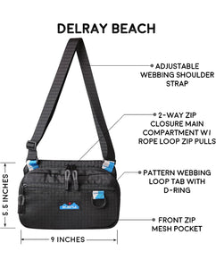 Kavu Delray Beach Black Crossbody Bag
