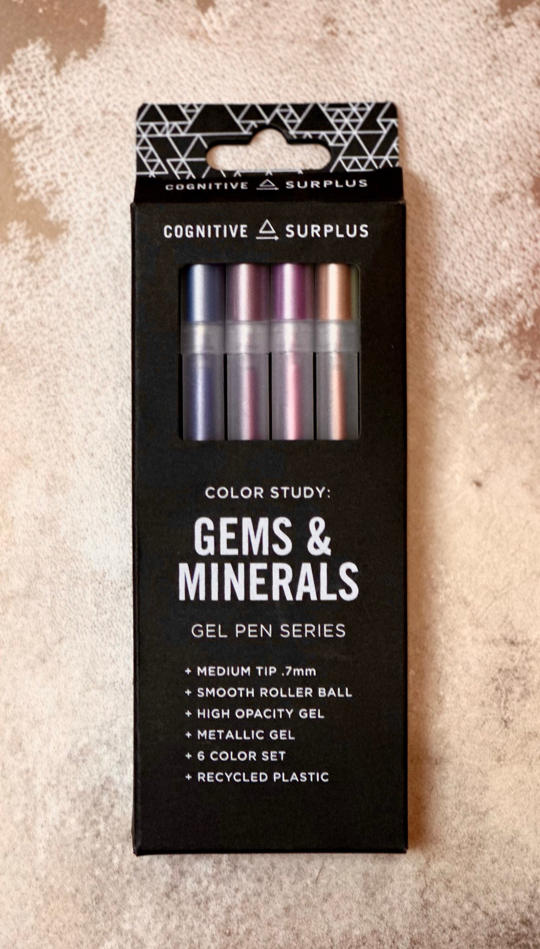Gems & Mineral Metallic Gel Pens Medium Tip Cognitive Surplus