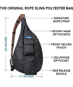 Kavu Rope Sling Bag Jet Black