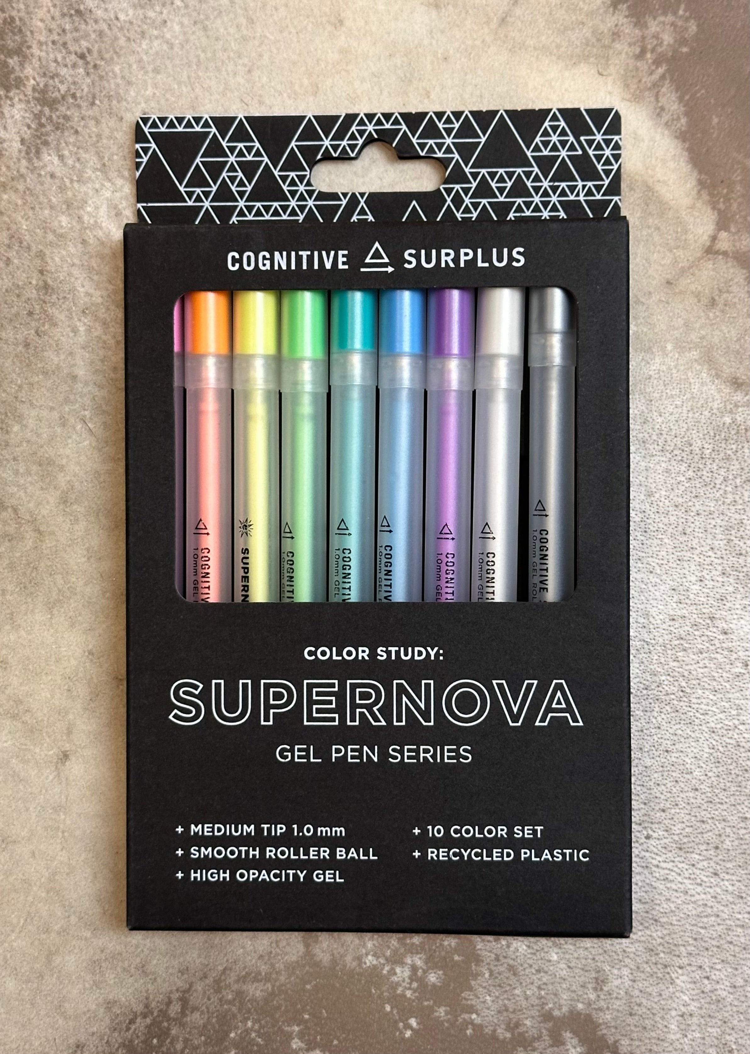 Supernova High Opacity Gel Pen Pack Medium Tip Cognitive Surplus