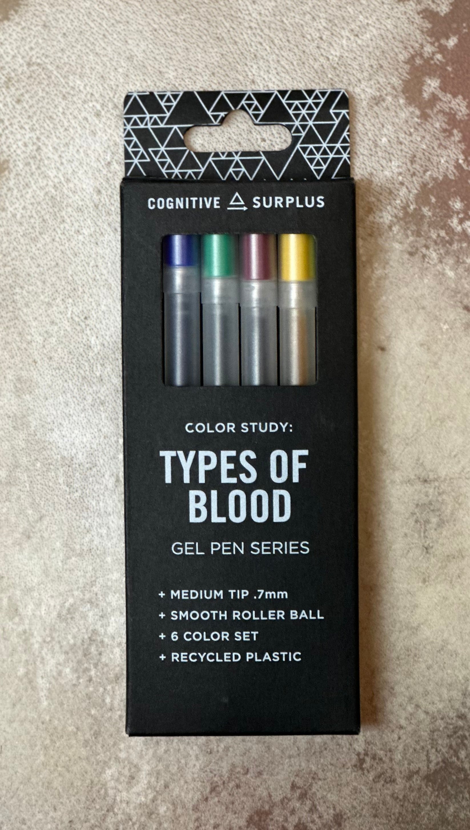 Types of Blood Gel Pens Medium Tip Cognitive Surplus