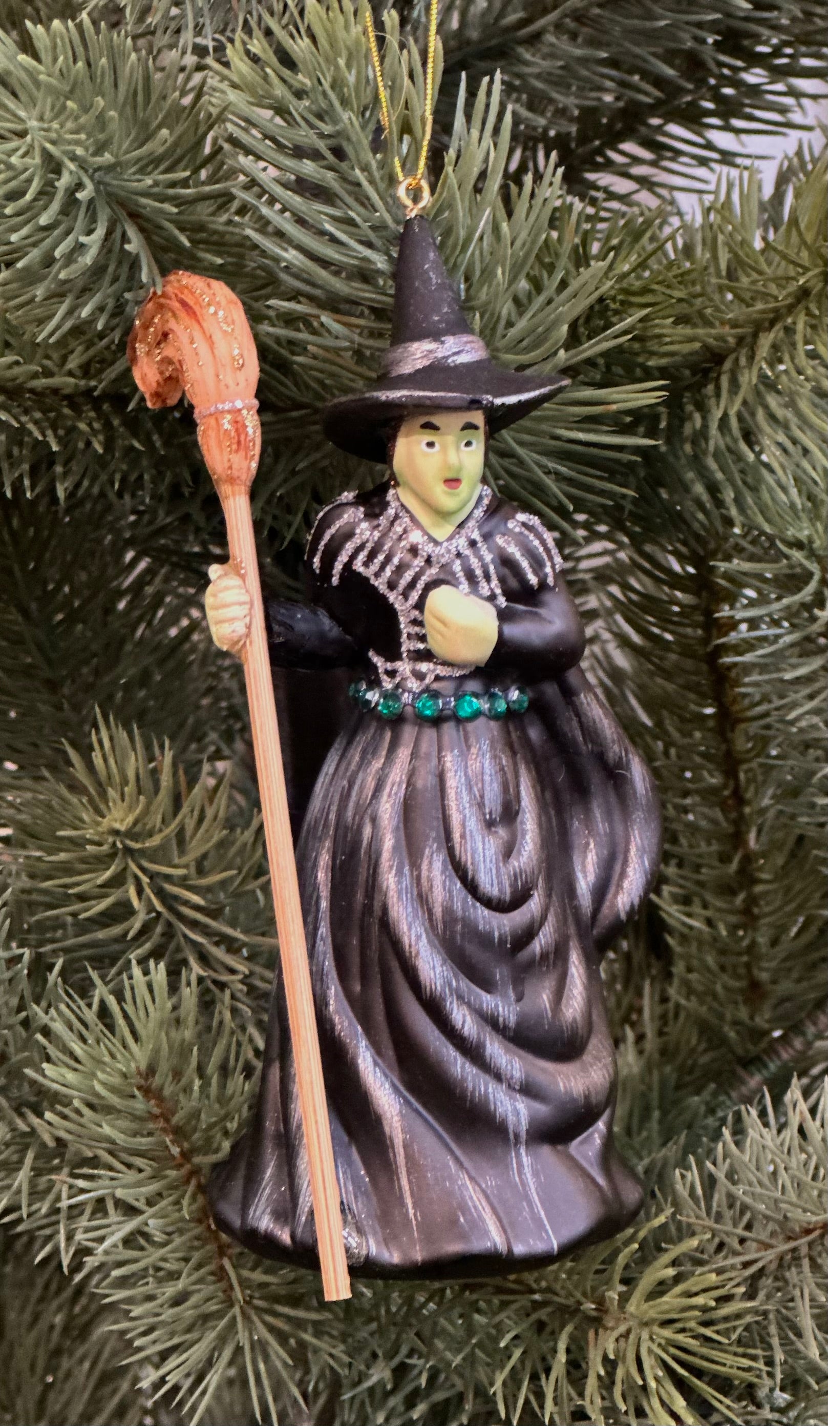 Wicked Witch of the West Glass Cody Foster Ornament
