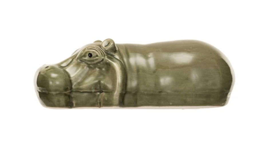 Ceramic Stoneware Floating Hippo