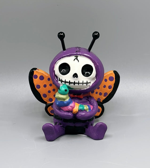 Flutters the Butterfly Skeleton Furrybones Collectible Figurine Glow Fish Studios