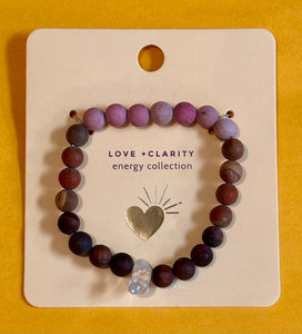 Love + Clarity Bracelet Energy Collecton Glow Fish Studios