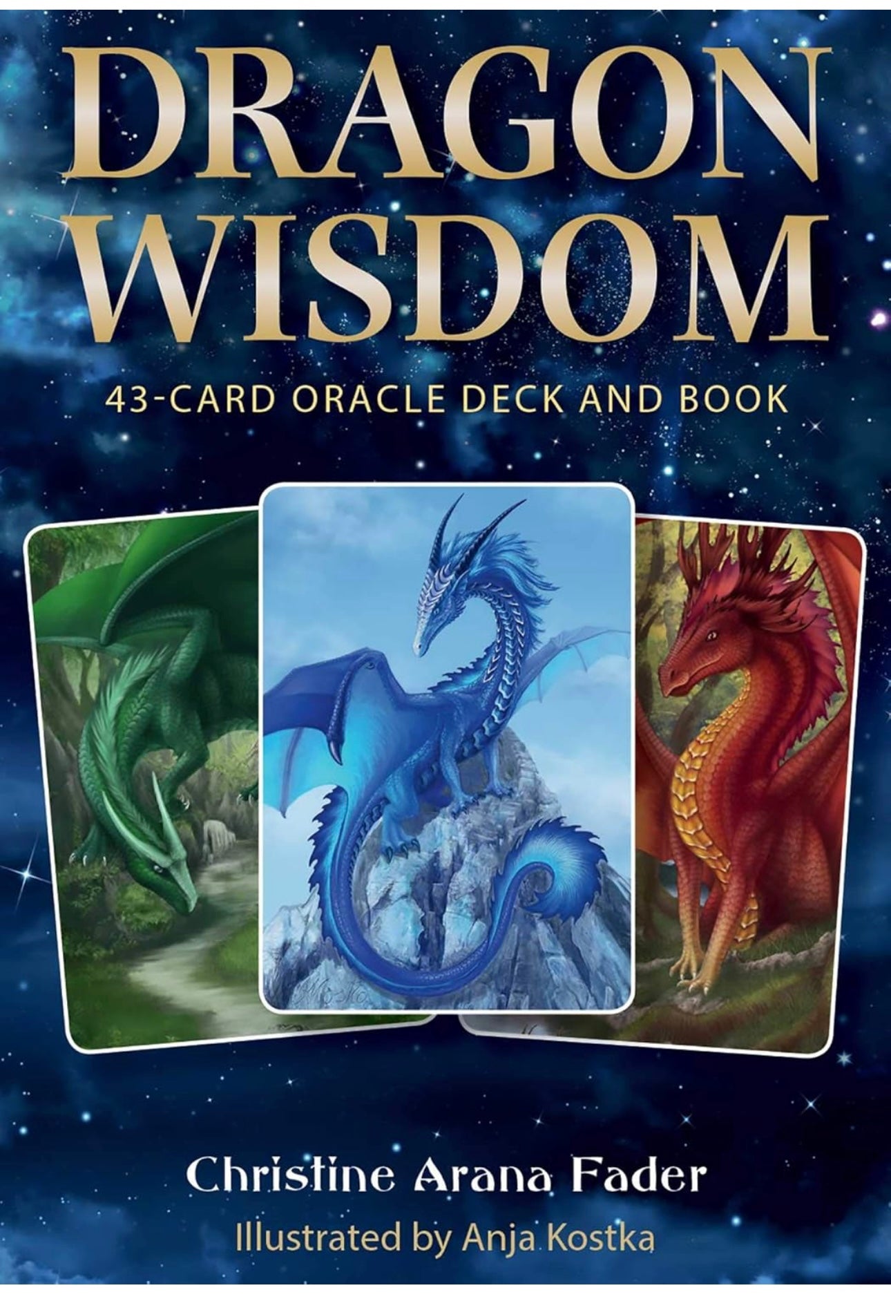 Dragon Wisdom: 43 card Oracle Deck and Book by Christine Arana Fader