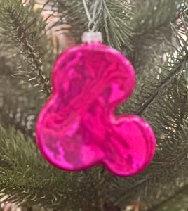 Barbie logo Glass Holiday Cody Foster Ornament