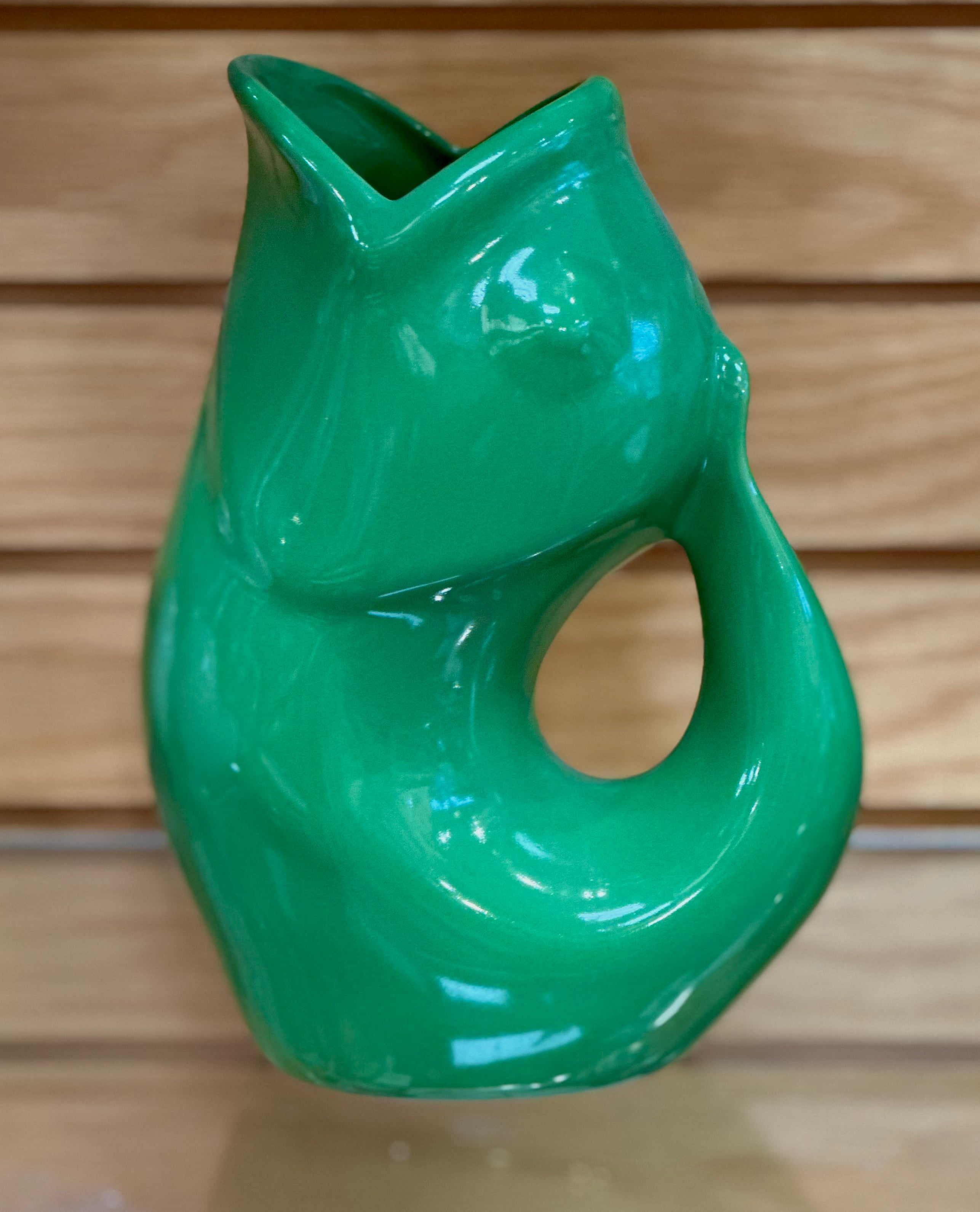 Gurgle Pot Vase Pitcher Moss Green