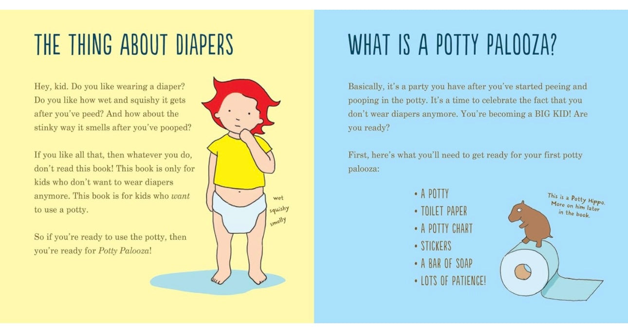 Potty Palooza: A Step-By-Step Guide to Using a Potty board book