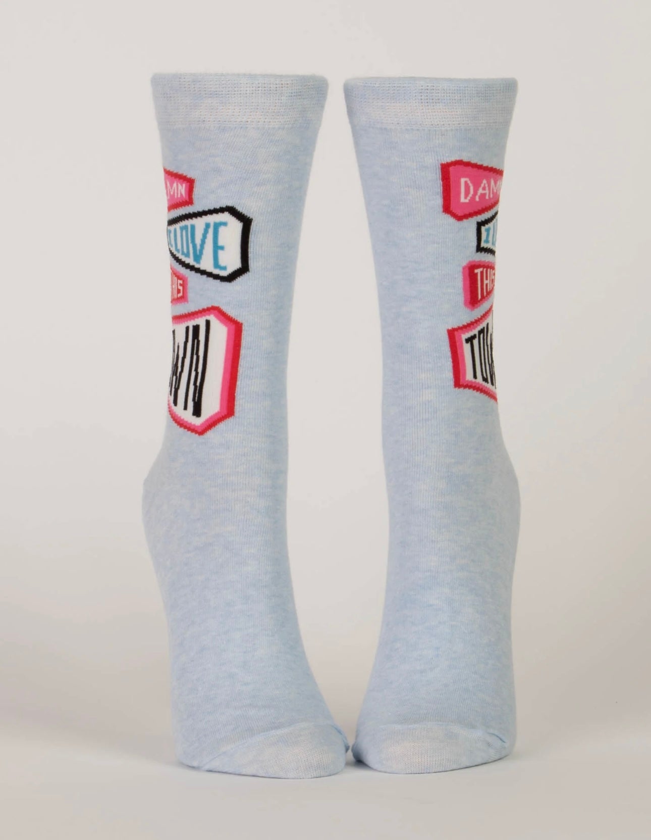 Damn I Love This Town Women's Crew Novelty Socks