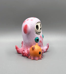 Dumbie the Dumbo Octopus  Signature Skeleton Furrybones Collectible Figurine Glow Fish Studios