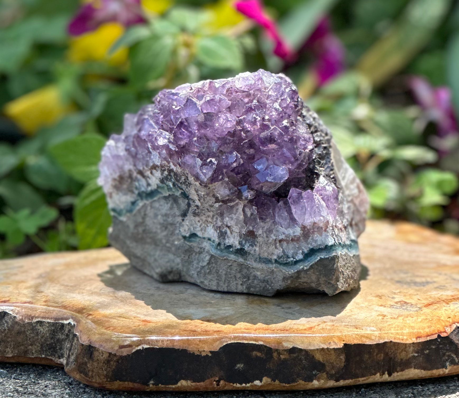 Natural Amethyst / Raw Druzy Geode Cluster 485g