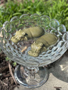 Ceramic Stoneware Floating Hippo
