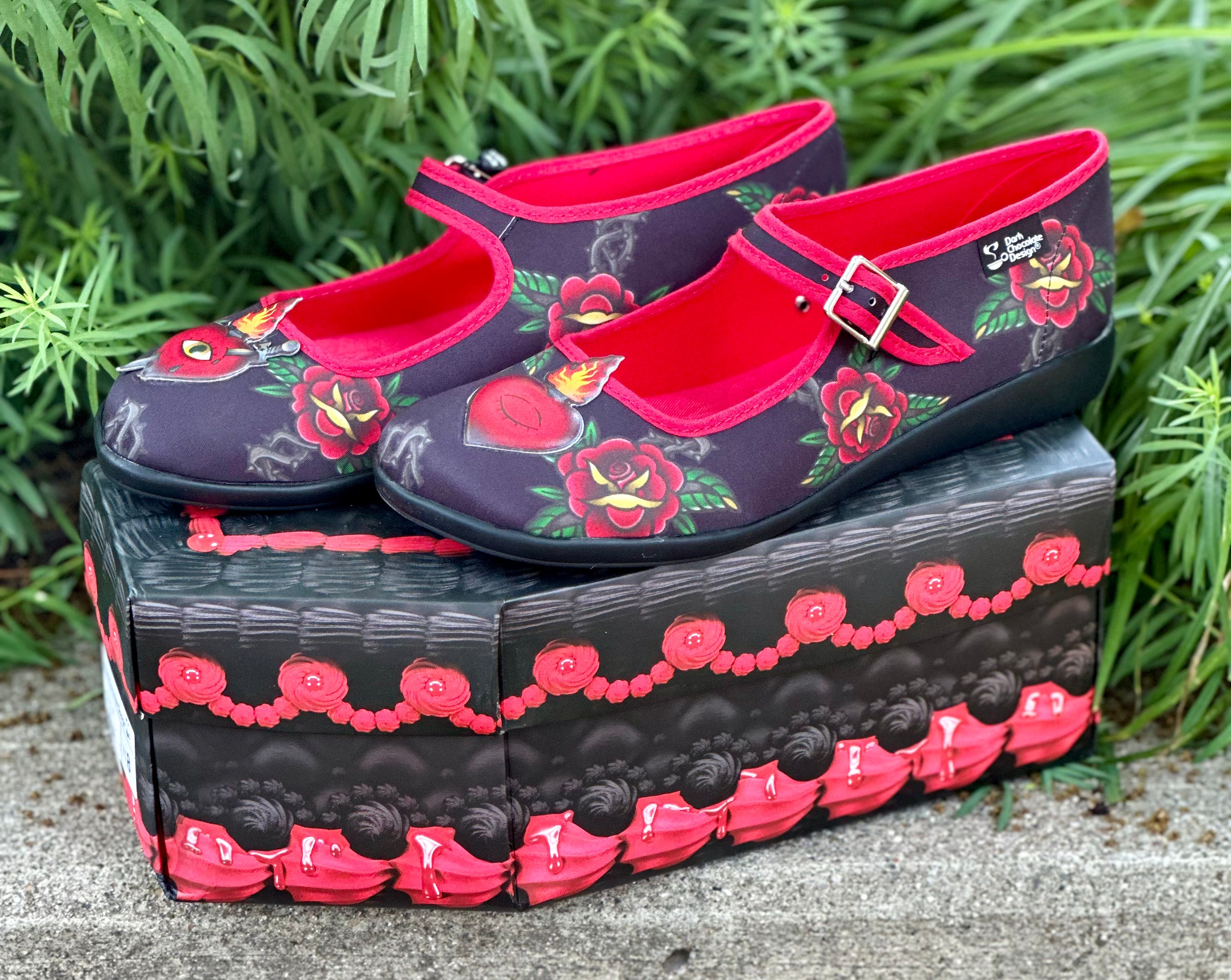 Chocolitas Heart Women's Mary Jane flats Hot Chocolate Design