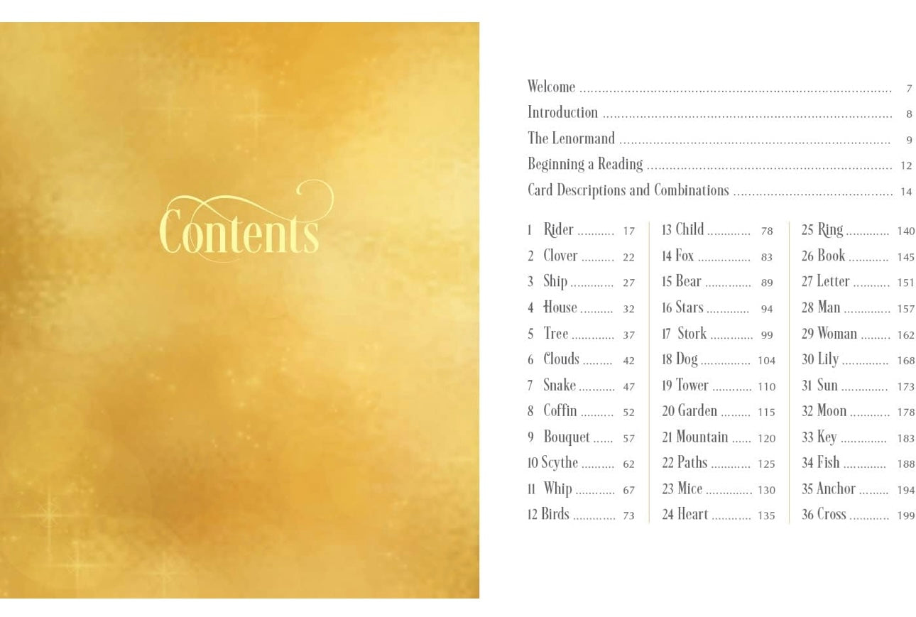 Lenormand of Enchanment Oracle by Kalilope Haratsidis Oracle Kit bundle Box set with 36 cards and guide book