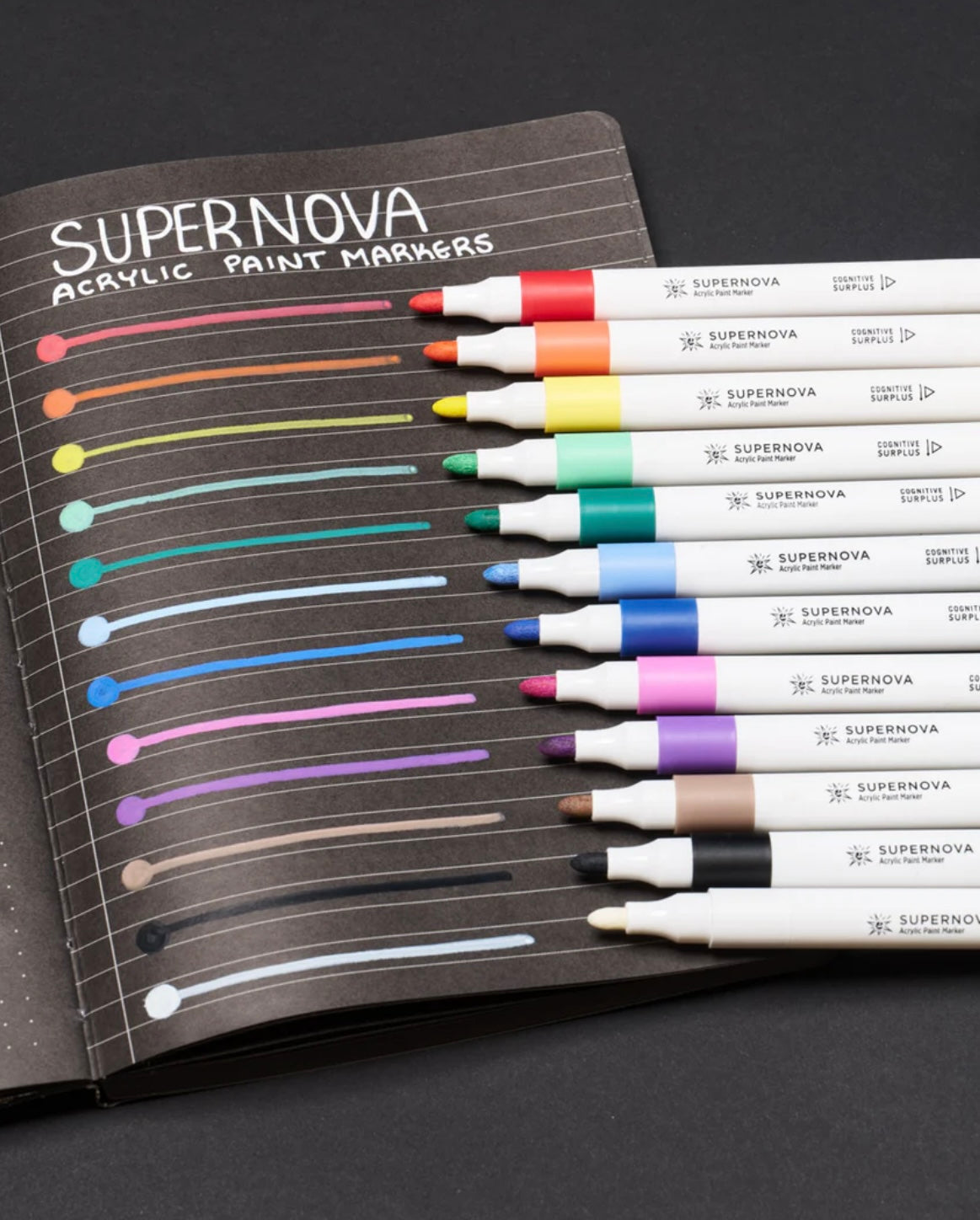 Supernova Acrylic Markers Bullet Tip Cognitive Surplus