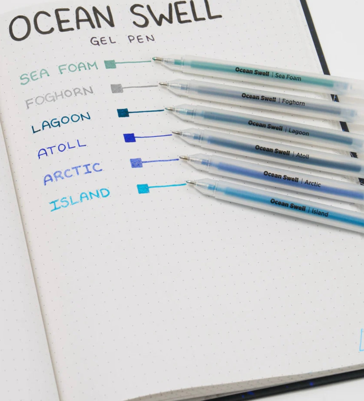Ocean Swell Gel Pens Medium Tip Cognitive Surplus
