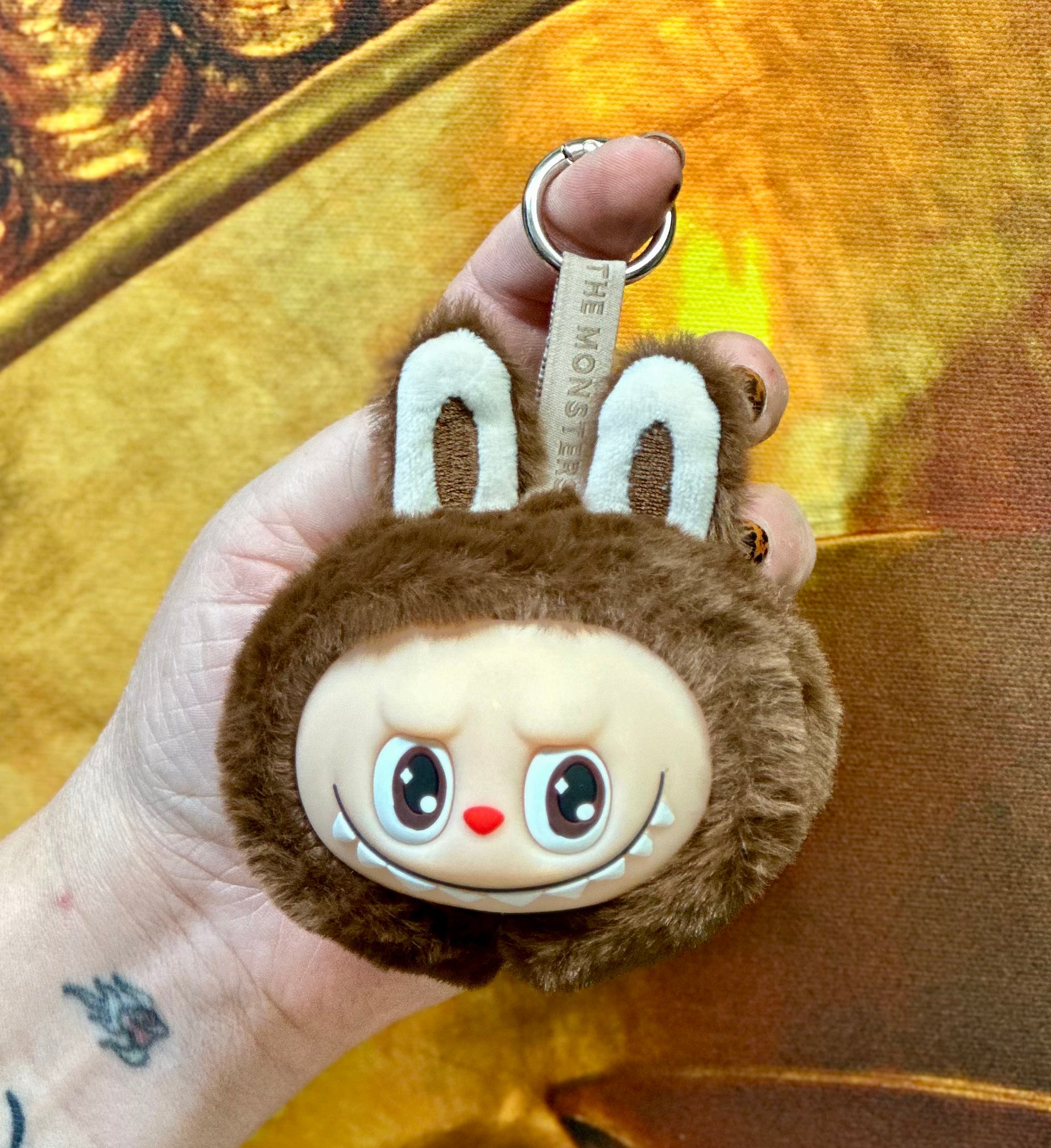 Brown Labubu Style Keychain Bag & Car Accessory