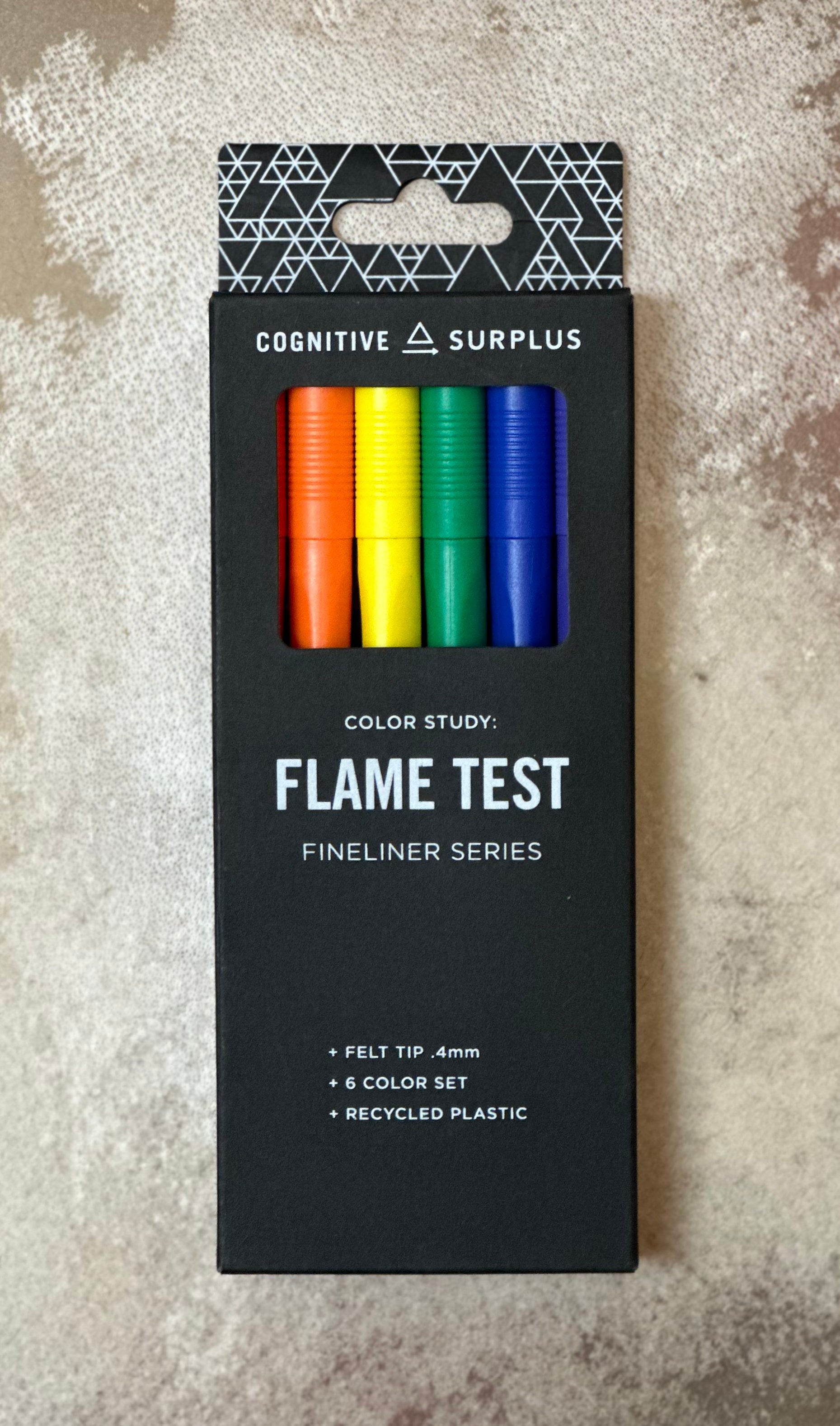 Flames Test Felt Tip Pens Fineliner Series Cognitive Surplus