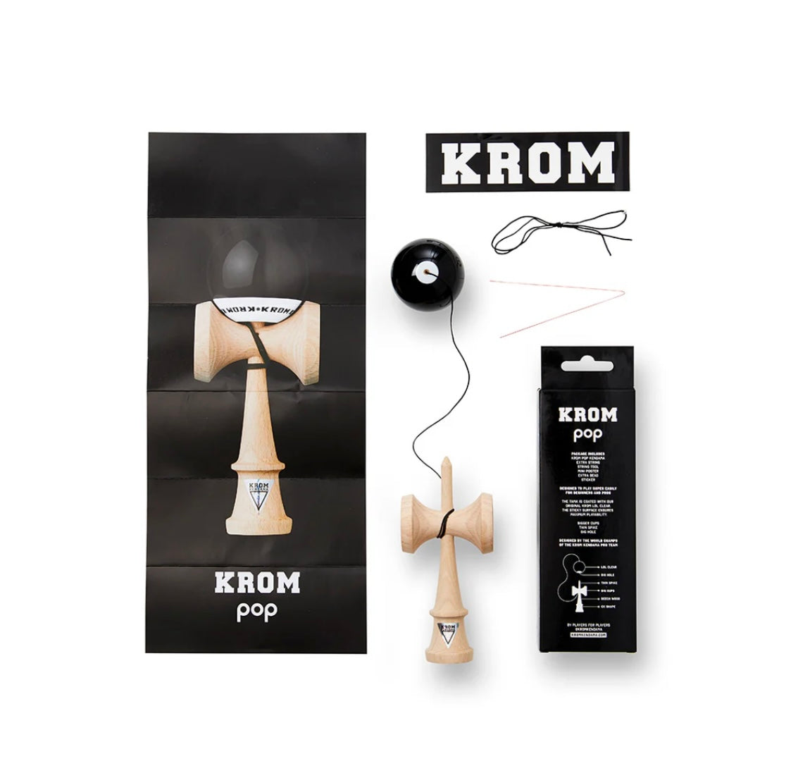 KROM Pop Lol Black Kendama
