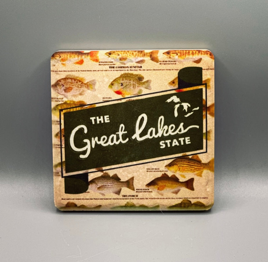 Great Lakes Fish Coaster Detroit Coaster Co Glow Fish Studios
