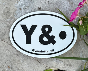 Y & . Vinyl Sticker