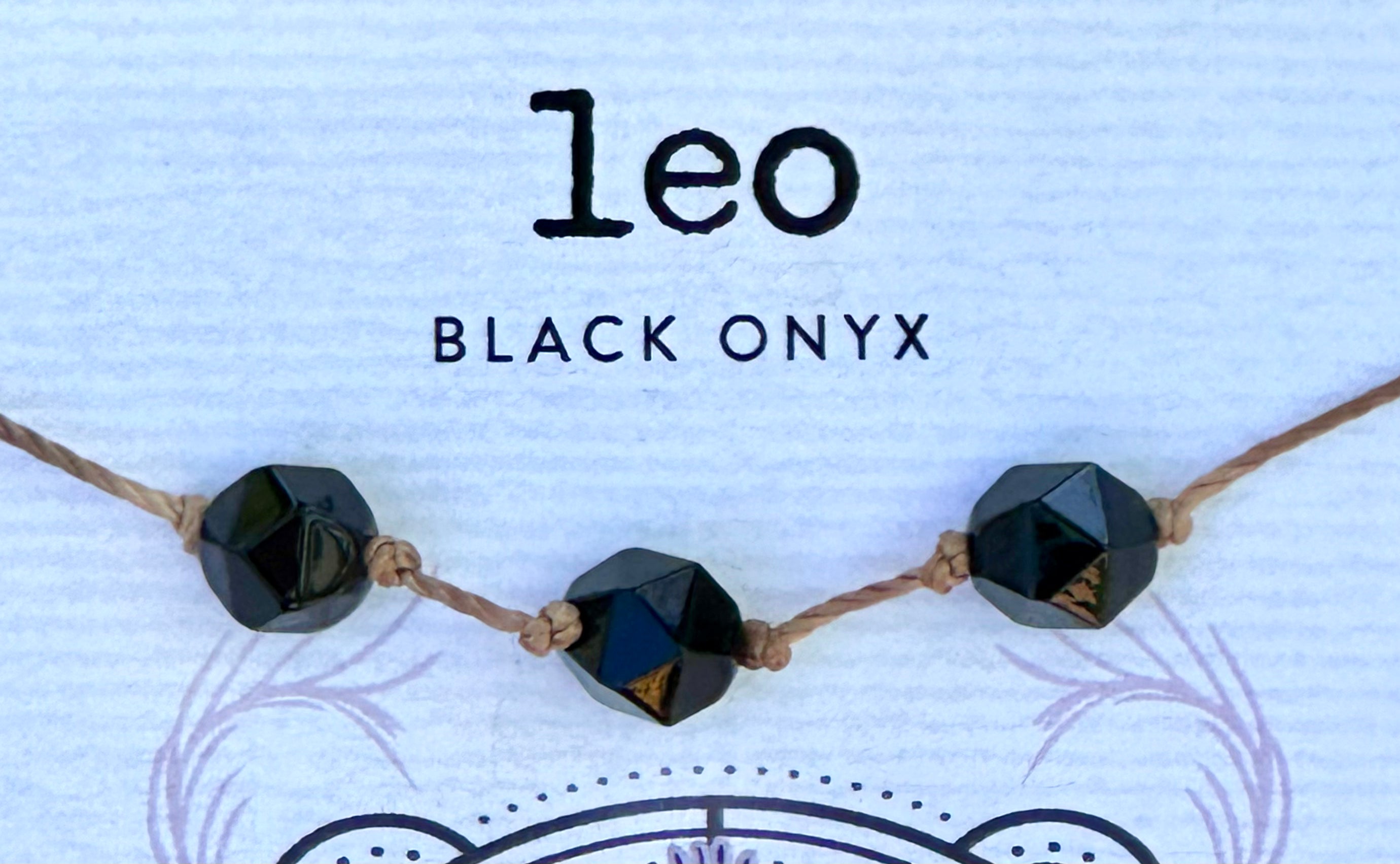 SoulKu Zodiac Collection Leo Black Onyx Necklace