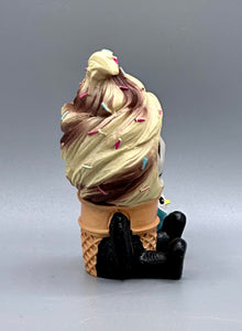 Softo the Ice Cream Cone Signature Skeleton Furrybones Collectible Figurine Glow Fish Studios