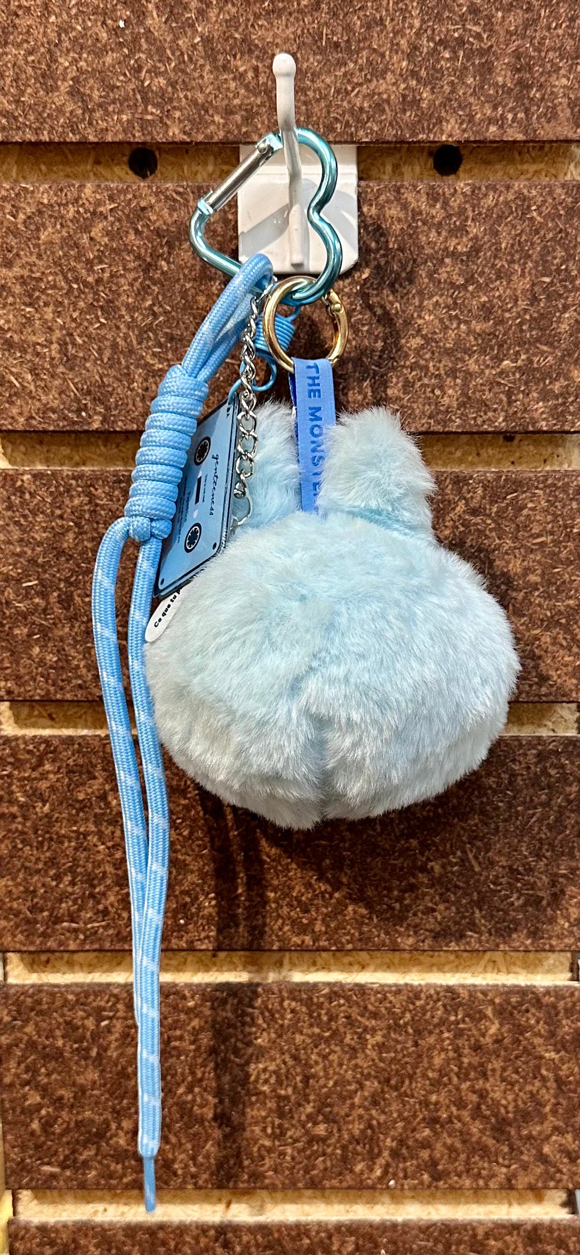 Light Blue Labubu Style Keychain Bag & Car Key Accessory