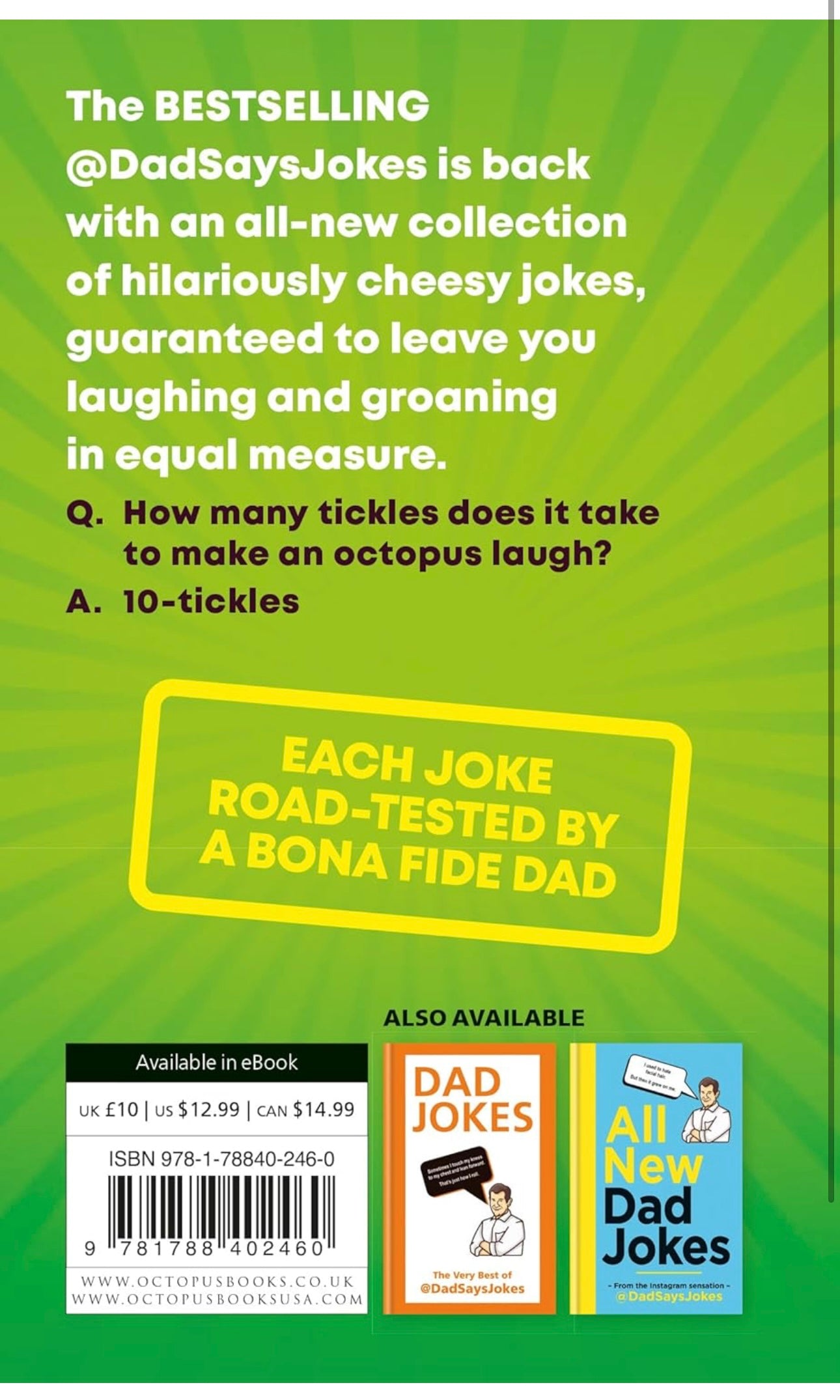 Dad Jokes: The Cheesy Edition From the Instagram sensation @DadSaysJokes The BestSelling Series by Kit & Andrew Chilvers hardcover
