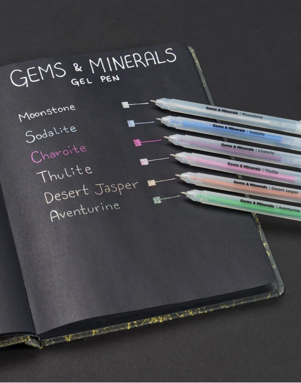 Gems & Mineral Metallic Gel Pens Medium Tip Cognitive Surplus