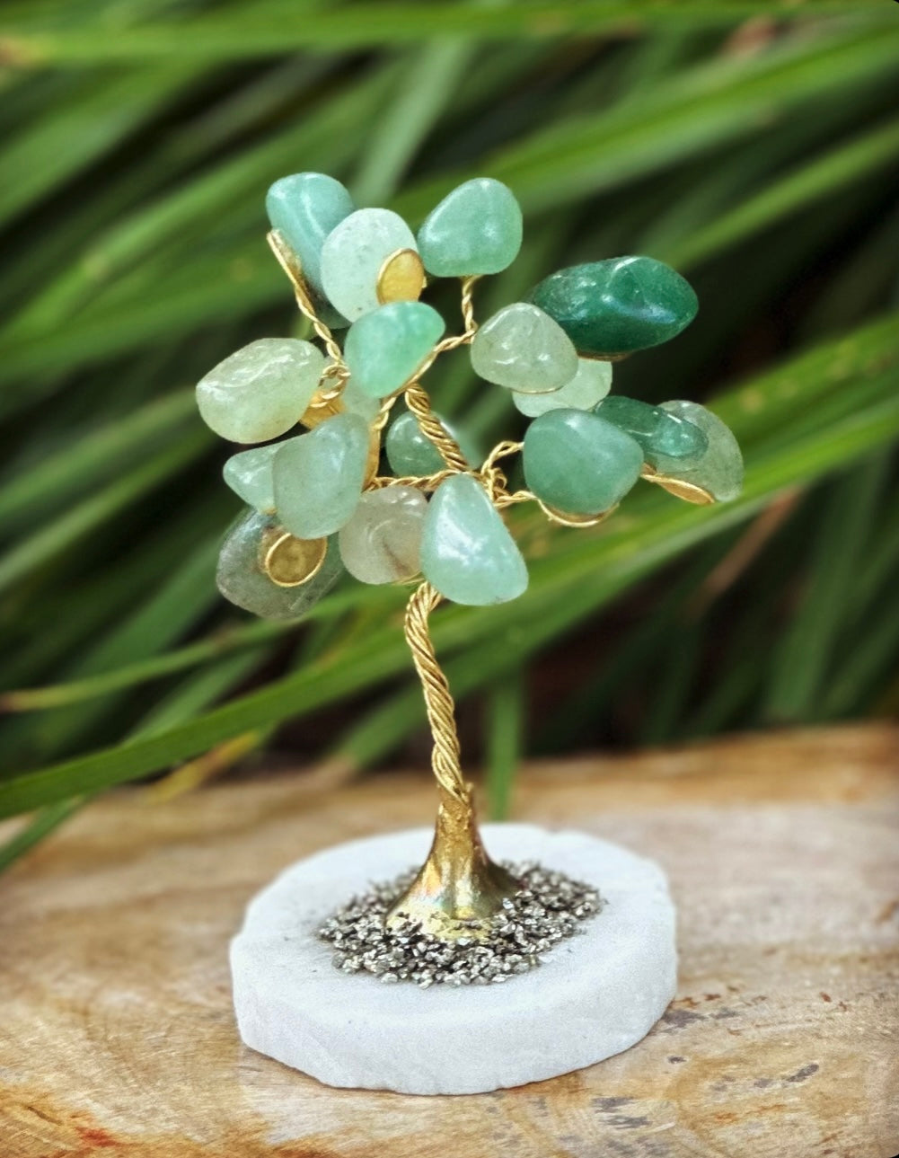 Green Aventurine Crystal Little Tree Semi-Precious Stones