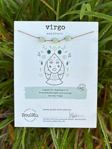 SoulKu Zodiac Collection Virgo Amazonite Necklace