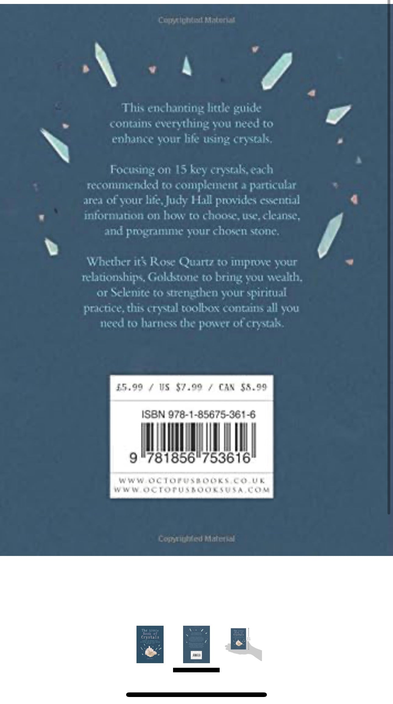 The Little Book of Crystals: Crystals to Attract Love, Wellbeing, and Spiritual Harmony into your Life by Judy Hall