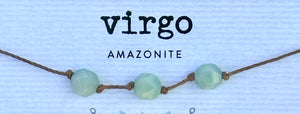 SoulKu Zodiac Collection Virgo Amazonite Necklace