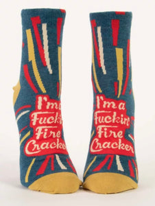 I'm a Fuckin' Fire Cracker Women's Ankle Novelty Socks