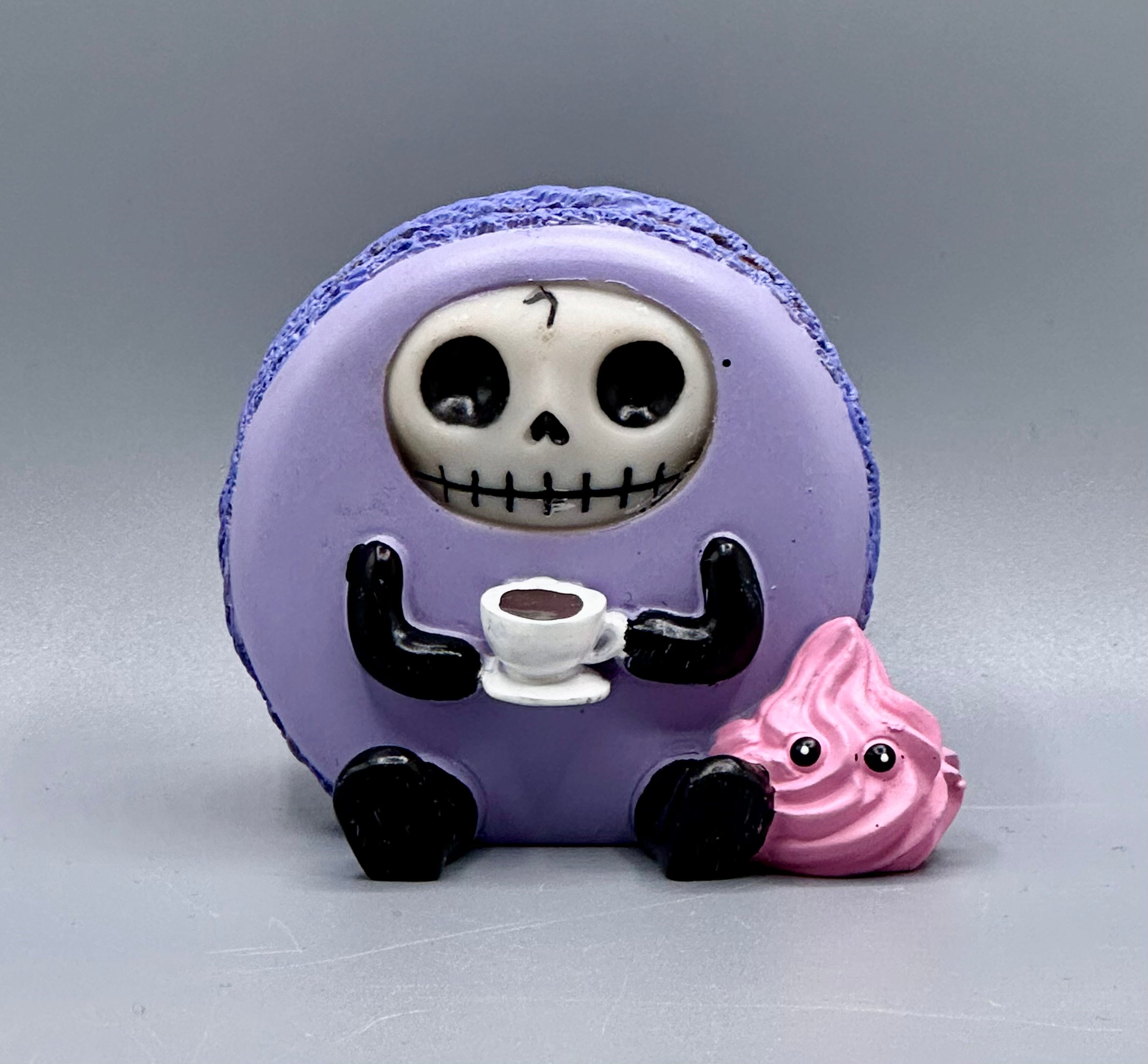 Ronny the Macaroon Signature Skeleton Furrybones Collectible Figurine Glow Fish Studios