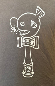 2024 Dama in the D Tournament Unisex Gray T-Shirt Glow Fish Studios Tee See Tee FREE SHIPPING