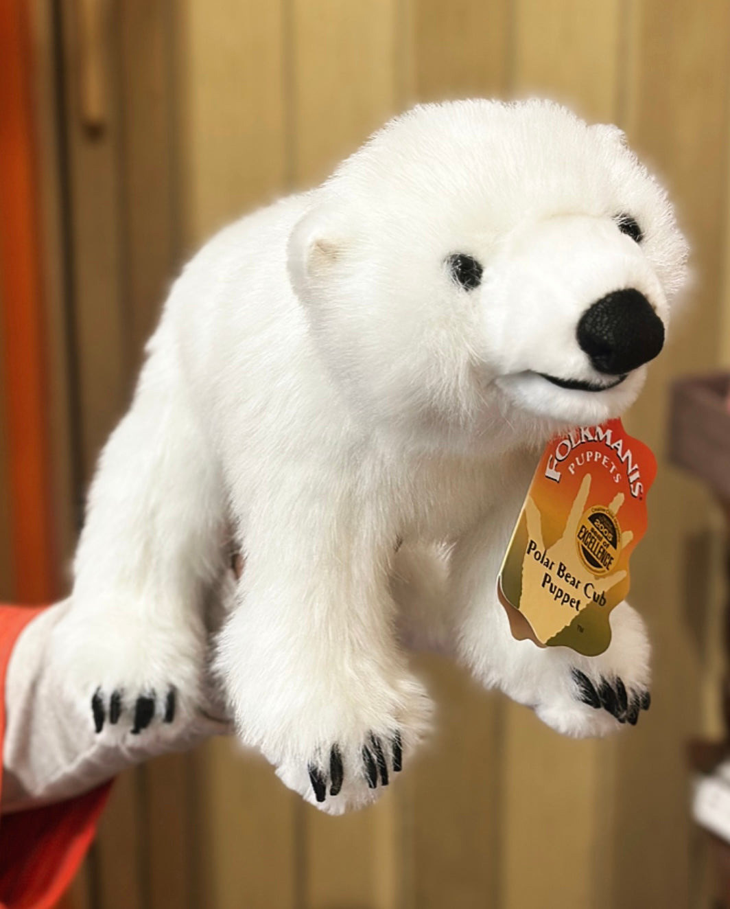 Beer Puppet Polar Bear Cub Hand Puppet – Glow Fish Studios