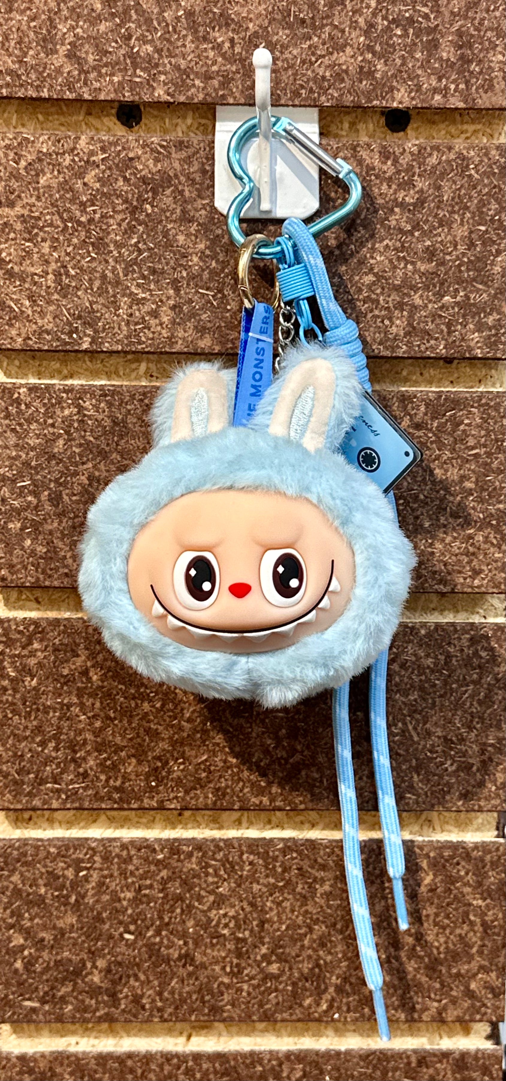 Light Blue Labubu Style Keychain Bag & Car Key Accessory