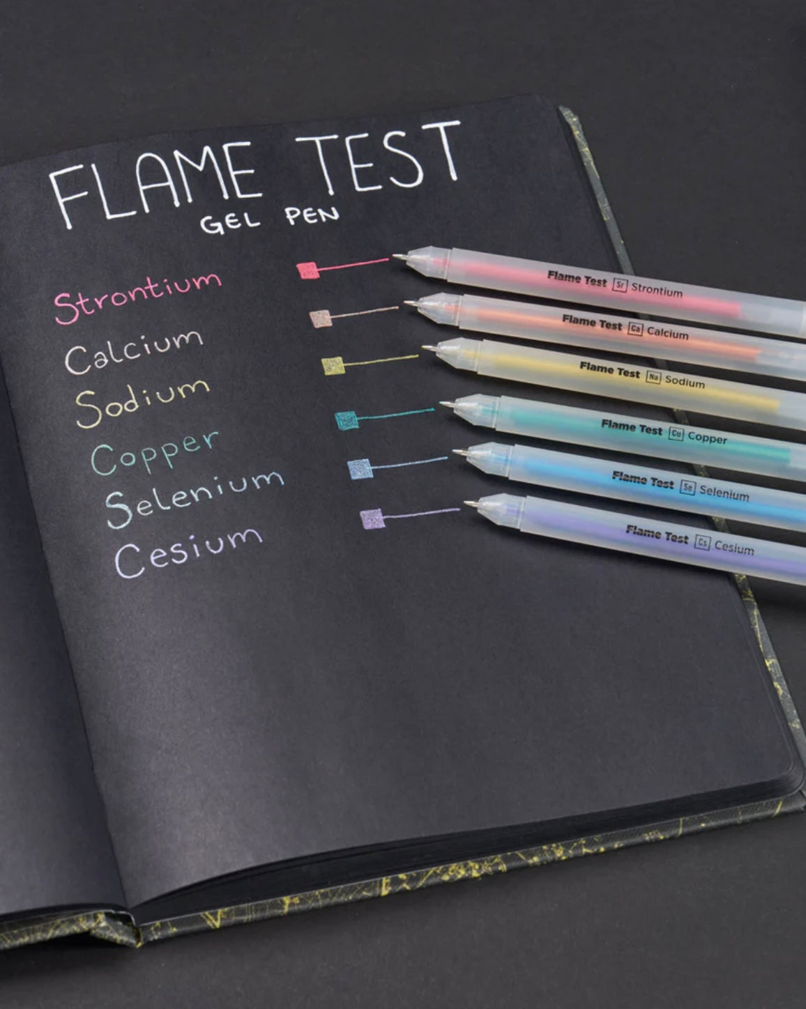 Flame Test Metallic Gel Pens Medium Tip Cognitive Surplus