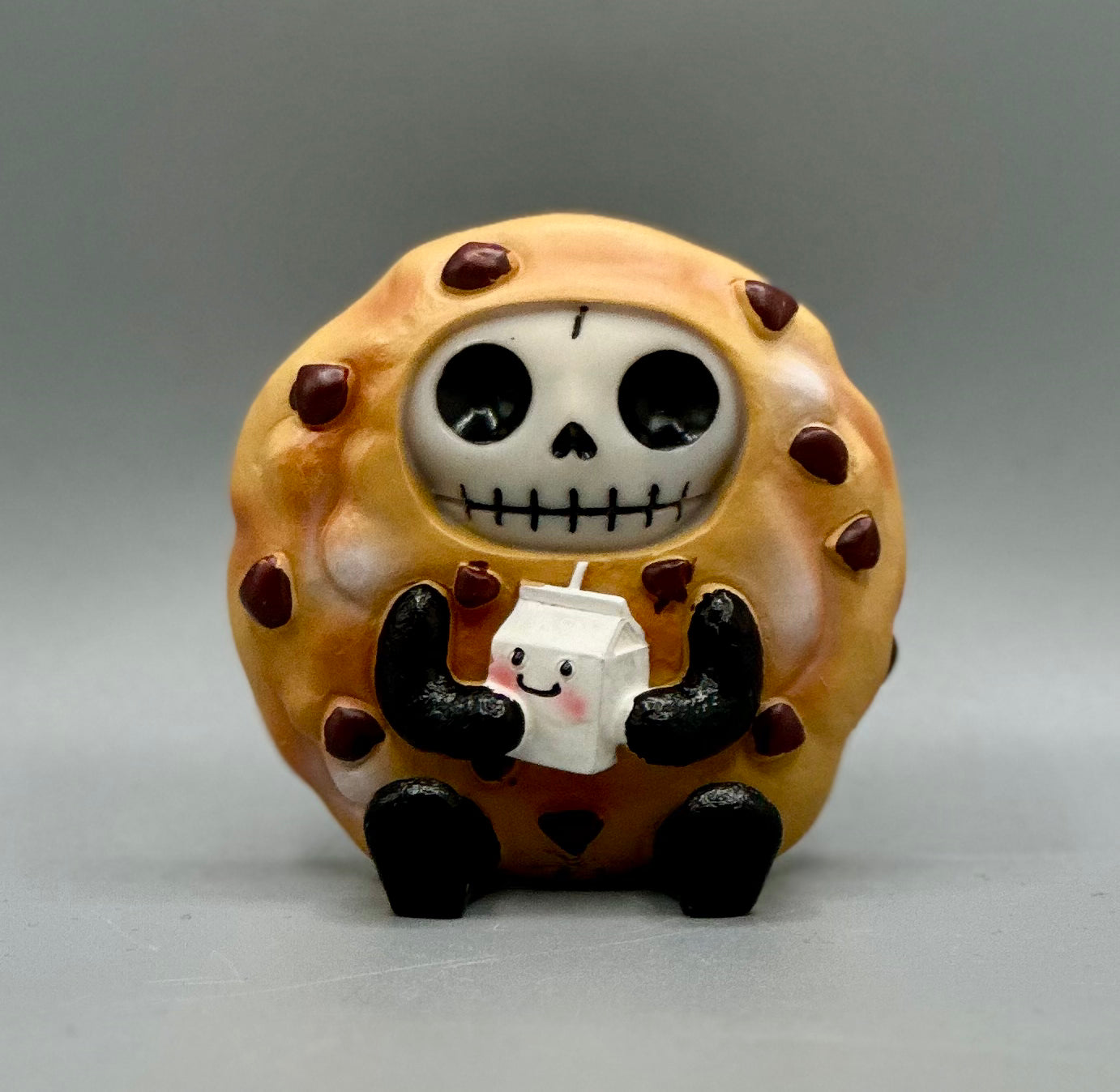 Choco Chip the Chocolate Chip Cookie Signature Skeleton Furrybones Collectible Figurine Glow Fish Studios