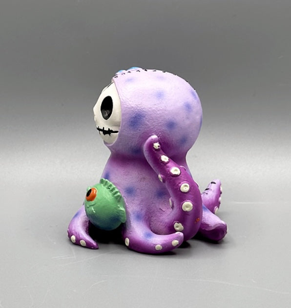 Purple Octopee Octopus Signature Skeleton Furrybones Collectible Figur ...